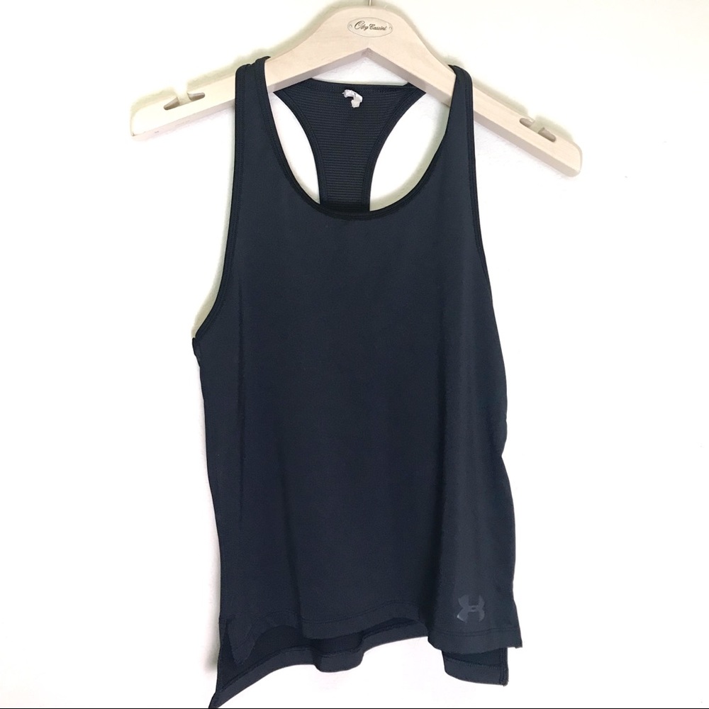 Under Armour black workout tank top youth medium